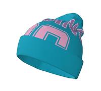 ZALXOZYL Bonnet Unisexe en Maille Torsadée, Motif Lettres, Coupe-Vent et Chaud, pour Les Raquettes, Les Randonnées Hivernales et Les Aventures en Plein Air. Confortable à Porter. 5 One Size