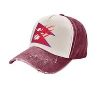ZALXOZYL Casquette de Baseball Vintage en Denim avec Imprimé Drapeau du Népal, Délavée, Construction Légère Et Respirante, Flexible Et Réglable pour L'Extérieur 2 One Size