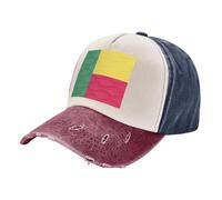 ZALXOZYL Casquette de Baseball Vintage en Denim Délavé,Couleur Unie,Style Camionneur,avec Bannière Patriotique,Ajustable,pour Les Trajets Quotidiens et Les Aventures en Plein Air,Unisexe 5 One Size