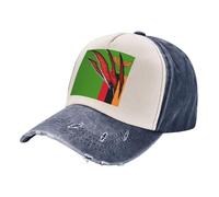 ZALXOZYL Chapeau de Soleil À Motif, Casquette de Baseball Délavée Vintage avec Imprimé Drapeau de La Zambie, Légère et Respirante, Unisexe, pour Activités de Plein Air 5 One Size