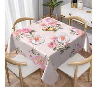 ZALXOZYL Housse de Table 60X60 Pouces - Revêtement à Dégagement Rapide,Facile à Retirer,Indispensable pour Les Food Trucks Colorful 137X137