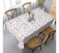 ZALXOZYL Housse de Table Armor Résistante à l'huile 152 X 228 cm, Motif Imprimé, 10 Fois Plus Résistante Que Le PVC Standard Color 90In