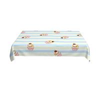 ZALXOZYL Housse Rectangulaire sans Repassage 60X90 Pouces, Motif Imprimé, en Polyester, pour Compartiment Couchette de Train Colorful 90in