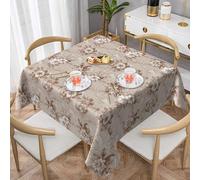 ZALXOZYL Nappe Carrée 54 X 54 Po, Résistante Aux Déchirures, Imprimé Design Lumineux pour Service Traiteur, Soirée Quiz Au Pub, Ensemble de Terrasse F 137X137
