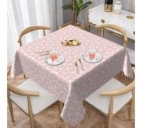 ZALXOZYL Nappe Carrée 54 X 54 Po, Résistante Aux Déchirures, Imprimé Design Lumineux pour Service Traiteur, Soirée Quiz Au Pub, Ensemble de Terrasse A 152X152
