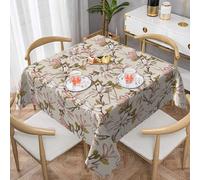 ZALXOZYL Nappe Carrée 54 X 54 Po, Résistante Aux Déchirures, Imprimé Design Lumineux pour Service Traiteur, Soirée Quiz Au Pub, Ensemble de Terrasse E 152X152
