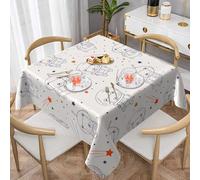 ZALXOZYL Nappe Carrée 60 Pouces, Protection Premium, Toucher Doux, Idéale pour Une Baby Shower, Une Soirée Quiz Au Pub Ou Un Coin Petit-Déjeuner. Colorful 152X152