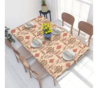 ZALXOZYL Nappe de Table Extensible Ajustée Botanique Anti-Taches