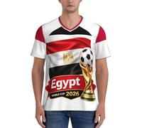 ZALXOZYL T-Shirt à Col V Drapeau de Égypte F Series 4XL