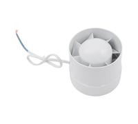 Zalydala Ventilateur d'extraction | Puissance d'air 130 m³/h | Silencieux 38 dB | Plastique ABS | Pour salle de bain, cuisine et cave | Installation facile | Protection contre les éclaboussures IPX2