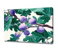 ZAMAEIU Affiche de Décoration Murale Botanique Vintage Fruits violets suspendus aux branches pour Chambre Salon Ferme(La couleur violette)-80x120cm Encadrée
