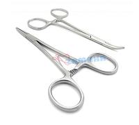 Zamaha UK Lot de pinces à épiler hémostatiques pour animal domestique - Pour l'entretien des animaux - Pour chiens et chats - Droites et incurvés