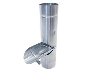 ZAMBELLI Clapet de tuyau de descente 120mm Argent