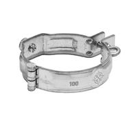 ZAMBELLI Collier de tuyau avec manchon fileté, M10 100mm Argent