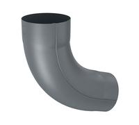 ZAMBELLI Coude de descente 72°, serti monobloc 100mm Anthracite