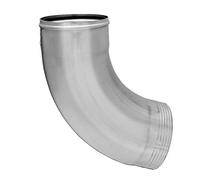 ZAMBELLI Coude Descente Zinc 72° 100mm Argent Anticorrosion Facile