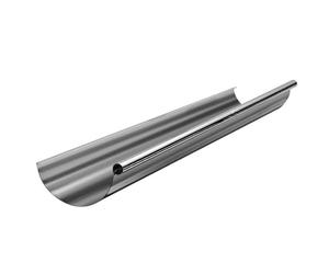 ZAMBELLI Gouttière demi-ronde RG333, 2m Argent zinc