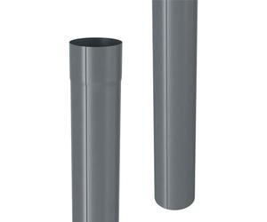 ZAMBELLI Tuyau Descente Zinc Agrafé 80mm, 2m Anthracite Anticorrosion Facile