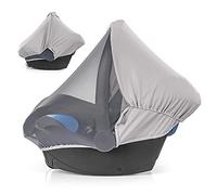 Zamboo Moustiquaire Cosy Bébé 3 en 1, Compatible avec Maxi-Cosi, Cybex et Autres, Aussi Pare-Soleil Siege Auto Protection UV 50+ et Tissu Occultant - Gris
