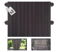 Zamboo Pare Soleil Voiture Bébé XXL 68 x 50 cm - Rideau Occultant avec Ventouse - Protection UV et Contre Chaleur pour Fenêtres Latérales - Gris (x 2 pièces)