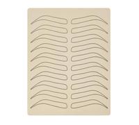 Zambuph 1/5/10 pièces sourcil pratique peau les deux côtés Silicone Microblading outil sourcil formation permanente usage domestique pour débutant, 1 PCS