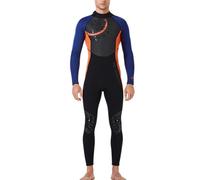 Zambuph 1.5MM Combinaisons Style Chinois Combinaison de Plongée Une pièce avec Combinaison à Fermeture Éclair au de Surf pour la Plongée en Apnée Surf Natation, Orange Homme, XXL