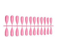 Zambuph 1 ensemble de faux ongles résistant à l'usure différentes couleurs exécution fine apparence exquise faux accessoires distinctifs, SM17-2248 Rose