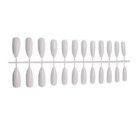 Zambuph 1 ensemble de faux ongles résistant à l'usure différentes couleurs exécution fine apparence exquise faux accessoires distinctifs, SM17-W Blanc