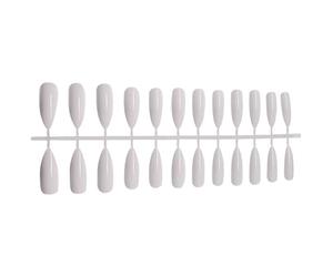 Zambuph 1 ensemble de faux ongles résistant à l'usure différentes couleurs exécution fine apparence exquise faux accessoires distinctifs, SM17-W Blanc