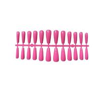 Zambuph 1 ensemble français pointe presse sur ongles cercueil conception artificielle pleine couverture ballerine Style décorations pour femmes filles , rose vif