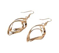 Zambuph 1 paire oreille goujon tourbillon boucle Double couches femme bijoux vêtements correspondant approvisionnement classique dame décorations alliage oreille-goutte