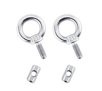 Zambuph 11MM vis 304 écrous de Rail de Voie en Acier Inoxydable vis d'arrimage Attache Levage oeillet Fournitures Corde Adaptateur Joint torique, Type 1