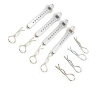 Zambuph 12 pièces support de coque en alliage d'aluminium pour VENTURE 1/10 chenille équilibrée accessoires de voiture RC pièces rechange pièce mise à niveau RC, Argent