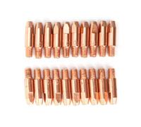 Zambuph 20 pièces buses de soudage semi-automatiques 1.2mm résistant à la chaleur Machine à souder remplacement du support de pointe en cuivre pour BINZEL 24KD