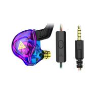 Zambuph 3.5mm HiFi écouteurs Bouchons d'oreilles en Silicone écouteurs avec Microphone Casques stéréo Son Sport Course Musique appareils d'écoute, Coloré