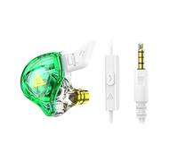 Zambuph 3.5mm HiFi écouteurs Bouchons d'oreilles en Silicone écouteurs avec Microphone Casques stéréo Son Sport Course Musique appareils d'écoute, Vert