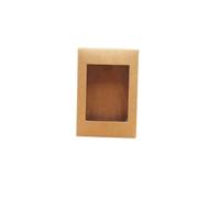 Zambuph 30 pièces boîte-Cadeau Papier Kraft Vintage Auto-Assemblage Brun faveur Anniversaire Paquet étui décor boîtes Carton cosmétique, 12 * 12 * 6CM