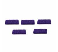 Zambuph 5 pièces brosse dissolvant de peau morte ponce avec trous brosses de meulage soins des pieds outils nettoyage accessoires d'outils pédicure, Violet
