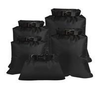Zambuph 5 pièces Sac étanche étanche Kayak Voile dérive Voile Pack Pliable Portable randonnée Voyage Sac réutilisable, Noir
