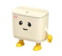 Zambuph Abfalleimer Mit Deckel Sauveur des petites maisons pour un nettoyage facile Mülleimer Mit Deckel Abfalleimer Küche Küchenabfalleimer, blanc laiteux, DIYceiling12LNœud papillon