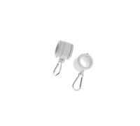 Zambuph Accessoires d'extérieur pour mât de drapeau de jardin avec clip en | pour une installation facile du drapeau. Anneaux de montage rotatifs à 360 degrés pouvant s'enrouler autour du mât et