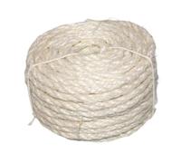 Zambuph Arbre à Chat en Corde de sisal offrant Une durabilité et Une stabilité exceptionnelles, idéal pour créer Un Espace de Jeu captivant pour Votre, Blanc, 50m