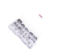 Zambuph Assortiment de 225 circlips de type E (304) comprenant des circlips externes pour une fixation fiable des engrenages et roulements. Assortiment type E et d'anneaux élastiques.