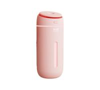 Zambuph Atomiseur de lumière respiratoire USB Mini taille étanche fonctionnement silencieux 2 vitesses ABS brumisateur de bureau diffuseur d'essence Portable, Rose, Type 1