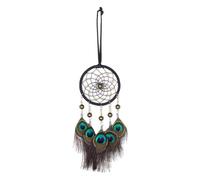Zambuph Attrape-rêves en Plumes de Paon, décoration d'intérieur, Non Toxique, sans Odeur, à Bord Rond, Attrape-rêves, carillons éoliens