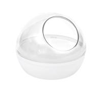 Zambuph Bac à Sable Transparent pour Hamster Mignon, idéal pour Observer Les Petits Animaux s'amuser Pendant Leur Bain. Ce bac à Sable Permet d'observer, Transparent, 15.5 x 12 cm