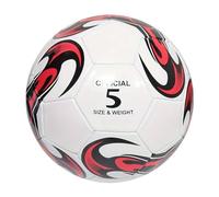 Zambuph Ballon de Football Taille 5 en Cuir PVC épais, Souple et résistant pour aux Rayures. Ballons de Football Taille 5, Blanc