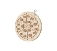 Zambuph Bloc de Bois Multifonctionnel pour Oiseaux, idéal pour stimuler l'intelligence des perroquets et enrichir Leurs Moments de Jeu. Ce Puzzle interactif, Pizza
