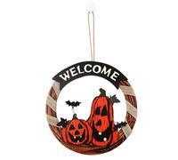 Zambuph Bois Suspendu Guirlande Halloween décoratif Salutation Porte Cintre décoration Conseil Accessoires avec Corde Bricolage Art fête Pendentif, Type 1