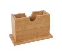 Zambuph Boîte à mouchoirs en bambou avec distributeur de serviettes, solution de rangement unique pour salle à manger et salon. Résistante et facile transporter.